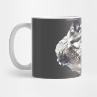 Wolf Mountain (white/grey) Mug